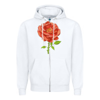 White all a twitter rose Zipper Hoodie - LillyAllenDesigns