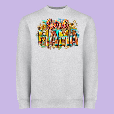 Girl Mama Heavyweight Sweatshirt Designed By Racoondesign