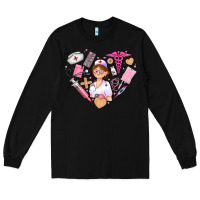 Black nurse and nurse element heart Long Sleeve Tee - AdoDesignShop