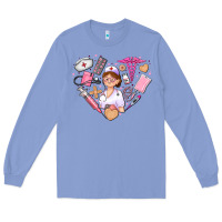 Colony Blue nurse and nurse element heart Long Sleeve Tee - AdoDesignShop