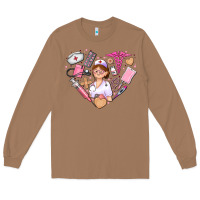 Toasted Coconut nurse and nurse element heart Long Sleeve Tee - AdoDesignShop