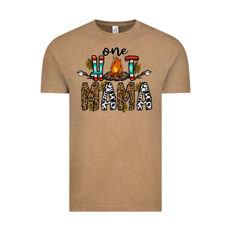 One Hot Mama Vintage Tee by CowhideDigitalArt | Teevron