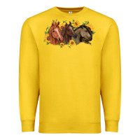 Lemon western horses Premium Sweatshirt - MaliasSmallBusiness