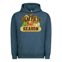 Pigment Midnight Navy Pumpkin season Urban Hoodie - NancyCooperArtShop