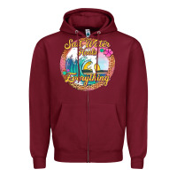 Burgundy salt water heals everything Zipper Hoodie - Jasminsmagicworld