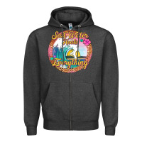Charcoal Heather salt water heals everything Zipper Hoodie - Jasminsmagicworld