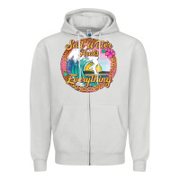 Dove Grey salt water heals everything Zipper Hoodie - Jasminsmagicworld