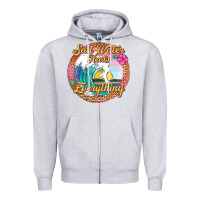 Heather Grey salt water heals everything Zipper Hoodie - Jasminsmagicworld