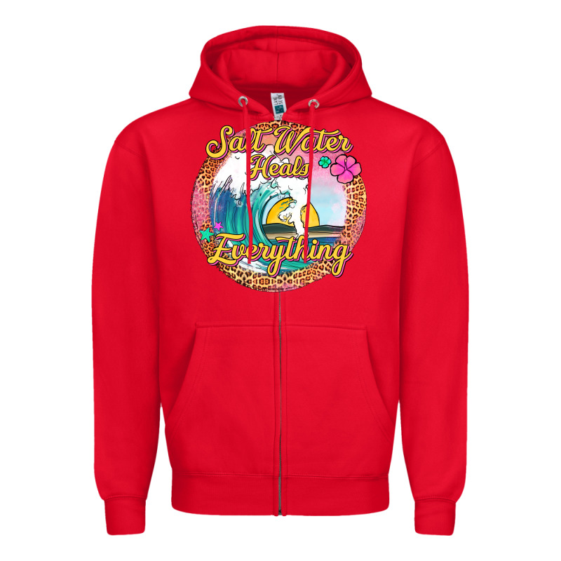Salt Water Heals Everything Zipper Hoodie by Jasminsmagicworld | Teevron
