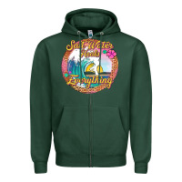 Sports Green salt water heals everything Zipper Hoodie - Jasminsmagicworld