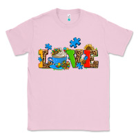 Bubblegum Pink autism coffee cup with sunflower Classic Tee - AdoDesignShop