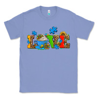 Colony Blue autism coffee cup with sunflower Classic Tee - AdoDesignShop