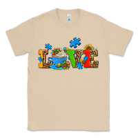 Mushroom autism coffee cup with sunflower Classic Tee - AdoDesignShop