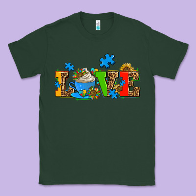 Autism Coffee Cup With Sunflower Classic Tee Designed By Adodesignshop