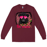 Burgundy be mine belted galloway Long Sleeve Tee - AdoDesignShop