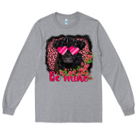 Heather Grey be mine belted galloway Long Sleeve Tee - AdoDesignShop