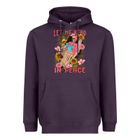 Plum let me read in peace Heavyweight Hoodie - MaliasSmallBusiness