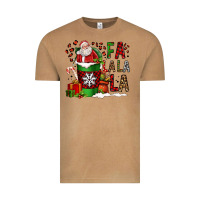 Vintage Camel fa la la la la christmas santa claus coffee cup Vintage Tee - FaDigitalArtStudio