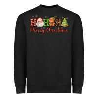 Black hohoho merry christmas santa coffee cup tree cooki Heavyweight Sweatshirt - FaDigitalArtStudio