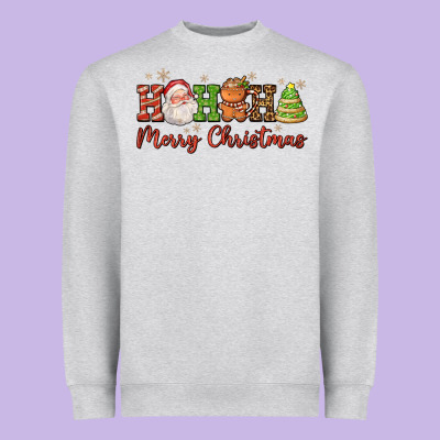 Hohoho Merry Christmas Santa Coffee Cup Tree Cooki Heavyweight Sweatshirt Designed By Fadigitalartstudio