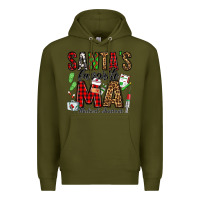 Army Green santa's favorite ma medical assistant Premium Hoodie - Jasminsmagicworld