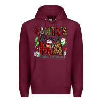 Burgundy santa's favorite ma medical assistant Premium Hoodie - Jasminsmagicworld