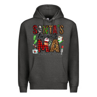 Charcoal Heather santa's favorite ma medical assistant Premium Hoodie - Jasminsmagicworld