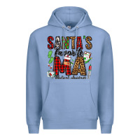 Colony Blue santa's favorite ma medical assistant Premium Hoodie - Jasminsmagicworld