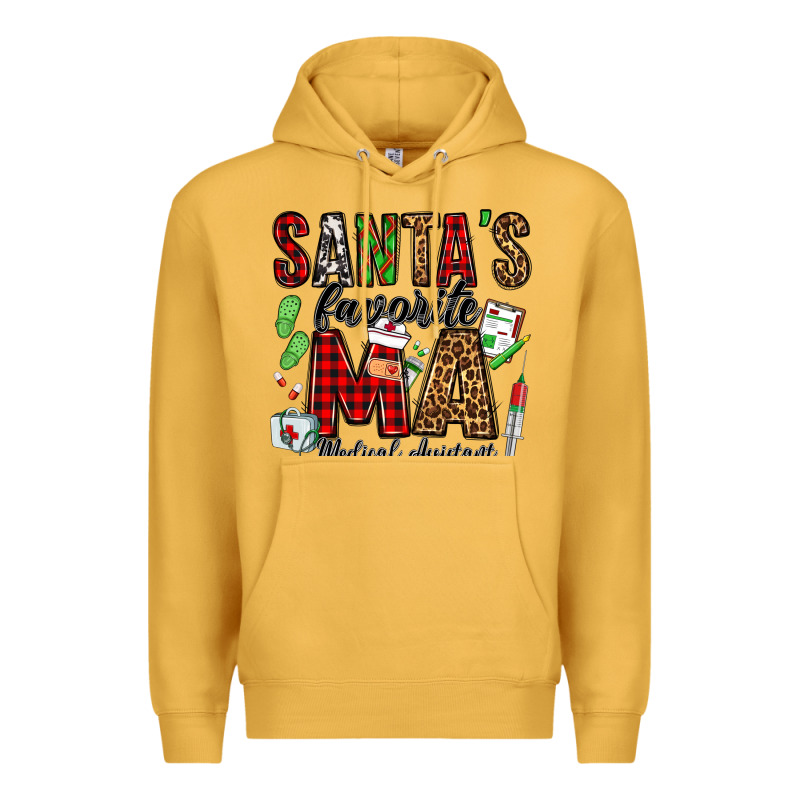 Santa's Favorite Ma Medical Assistant Premium Hoodie by Jasminsmagicworld | Teevron