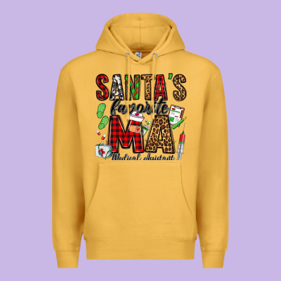 Santa's Favorite Ma Medical Assistant Premium Hoodie Designed By Jasminsmagicworld