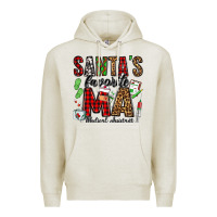 Oatmeal Heather santa's favorite ma medical assistant Premium Hoodie - Jasminsmagicworld
