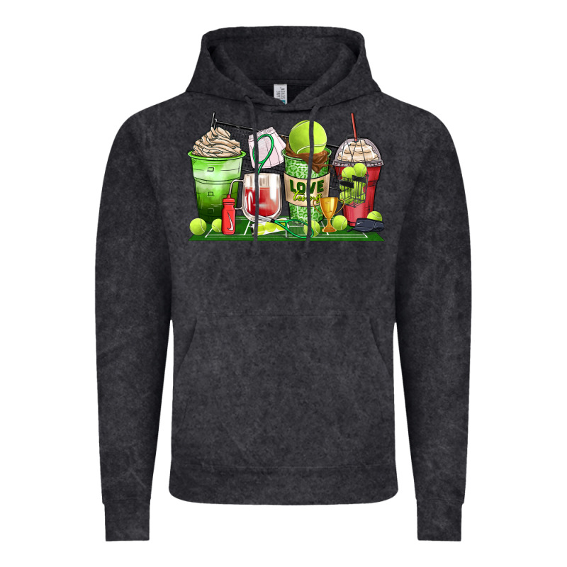 Tennis Coffee Cups Vintage Hoodie by Zillion Design Studio | Teevron