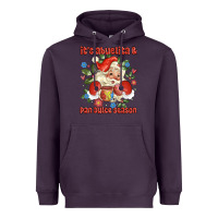 Plum its abuelita and pan dulce season mexican santa Heavyweight Hoodie - MaliasSmallBusiness