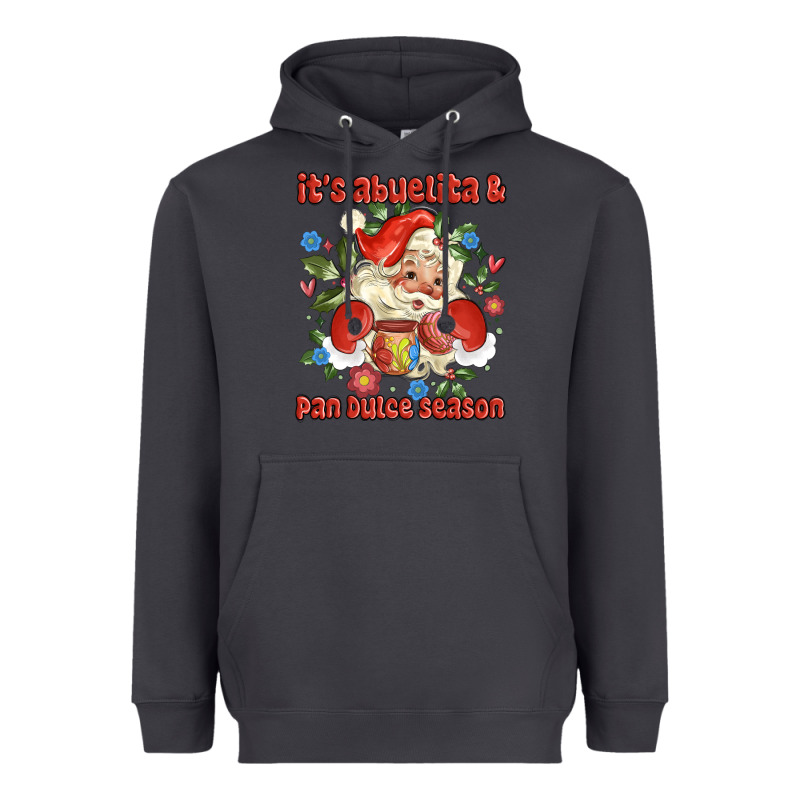 Its Abuelita And Pan Dulce Season Mexican Santa Heavyweight Hoodie by MaliasSmallBusiness | Teevron