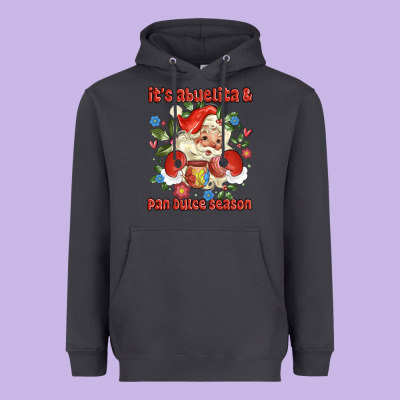 Its Abuelita And Pan Dulce Season Mexican Santa Heavyweight Hoodie Designed By Maliassmallbusiness