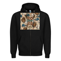 Black Baseball senior Zipper Hoodie - NancyCooperArtShop
