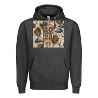 Charcoal Heather Baseball senior Zipper Hoodie - NancyCooperArtShop