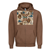Chestnut Baseball senior Zipper Hoodie - NancyCooperArtShop