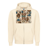 Sandshell Baseball senior Zipper Hoodie - NancyCooperArtShop