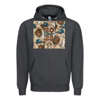 Smoke Baseball senior Zipper Hoodie - NancyCooperArtShop
