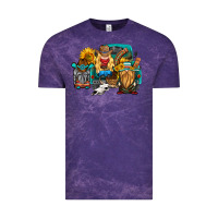 Cloud Purple western Truck with gnomes Vintage Tee - HRA Design Shop