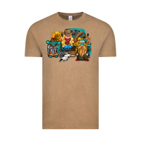 Vintage Coffee western Truck with gnomes Vintage Tee - HRA Design Shop