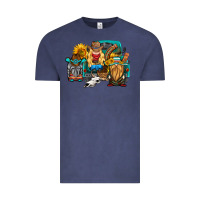 Vintage Denim western Truck with gnomes Vintage Tee - HRA Design Shop