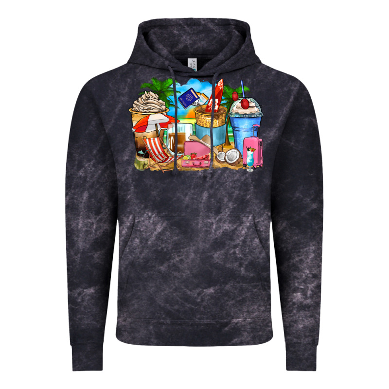 Travel Coffee Cups Vintage Hoodie by Zillion Design Studio | Teevron