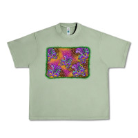 Oil Green mardi gras mask background Urban Heavy Tee - BarkalooDesign