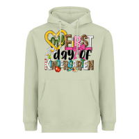 Matcha my first day of kindergarten Heavyweight Hoodie - NancyCooperArtShop