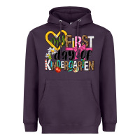 Plum my first day of kindergarten Heavyweight Hoodie - NancyCooperArtShop
