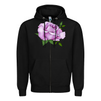 Black life's little pleasures rose Zipper Hoodie - LillyAllenDesigns