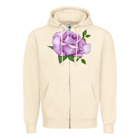 Sandshell life's little pleasures rose Zipper Hoodie - LillyAllenDesigns
