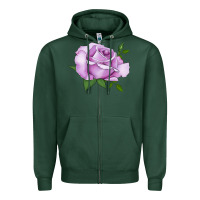Sports Green life's little pleasures rose Zipper Hoodie - LillyAllenDesigns
